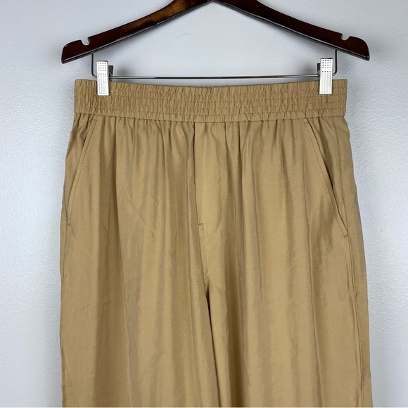 Madewell The Carley Wide-Leg Pants Softdrape Tan NWT - Picture 5 of 12